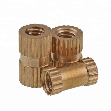 M8 M12 M22 Nickel Plated Brass Knurled Round Nut